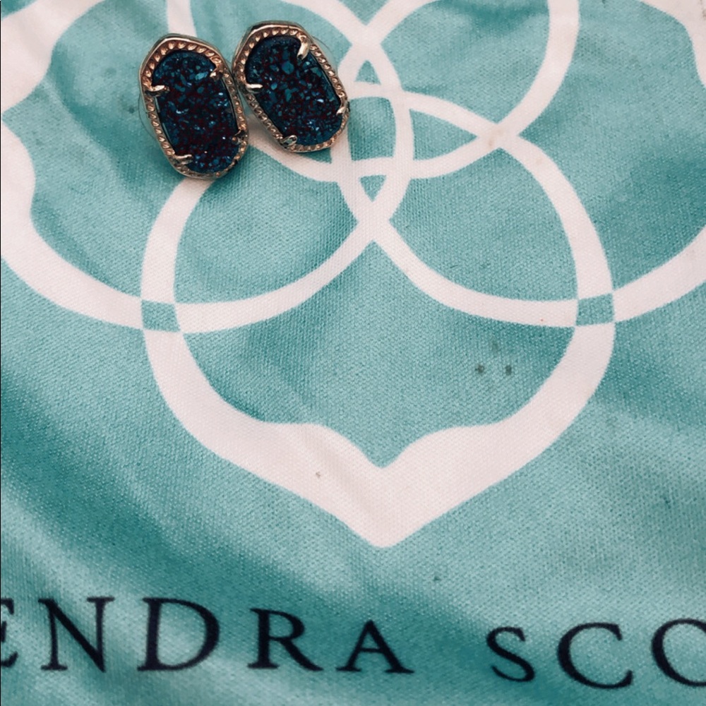 Blue sparkly Kendra Scott Studs